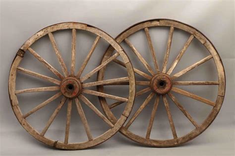 Antique or Vintage Wagon or Cart Wheels, "Republic Rubber Co.", Youngstown, OH, c. 1901-1963, Lot of Three, Pre-Owned (710) $ 59.95. Add to Favorites ... Authentic used Amish Country Wagon Wheels for sale, These buggy wheels are used and great for decorating. Made from wood with metal bands.